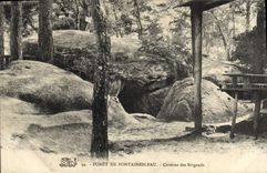 CPA Grotte Grottes Foret de Fontainebleau Caverne des Brigands