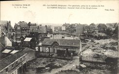 CPA Militaria La Panne Belgique vue generale prise de la maison du Roi 