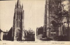 CPA Militaria Ypres Eglise St Jacques 
