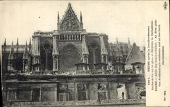 CPA Militaria Reims pres le bombardement