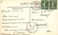 CPA Militaria Le crime de Reims Rue Colbert Magasin de pains d'epices incendie et bombarde par les A