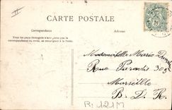 CPA Folklore Auvergne La bourree