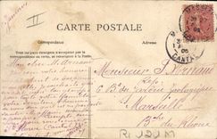 CPA Folklore Auvergne La bourree