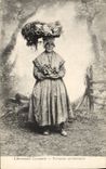 CPA Folklore Auvergne Paysanne Auvergnate