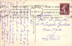 CPA Folklore Declaration d'amour Auvergne