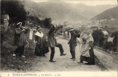 CPA Folklore Auvergne