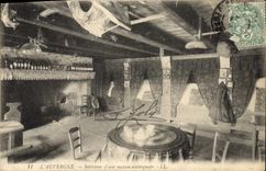 CPA Folklore Auvergne Interieur d'une maison auvergnate