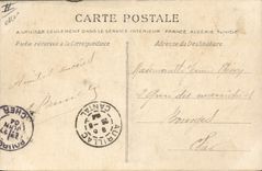 CPA Folklore Auvergne Gens de chezz nous