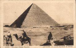 CPA Egypt Egypte Le Caire La grande pyramide de Cheops 