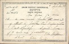 CPA Egypt Egypte Village pres des Pyramides 