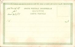 CPA Egypt Egypte Groupe de chasseurs et pyramides
