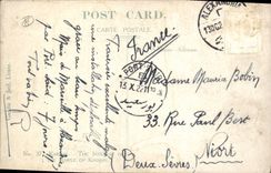 CPA Egypt Egypte Karnak The interior of the temple of Khonsu