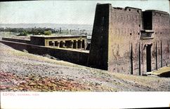 CPA Egypt Egypte Edfou General View