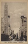 CPA Egypt Egypte Louxor Obelisque de Jathmes II 