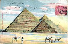 CARTE MAXIMUM Egypt Egypte The four Pyramids