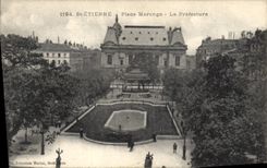 CPA Prefecture Saint Etienne Place Marengo 