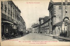 CPA St Gaudens Entree de la Sous Prefecture et college A gauche Hotel Ferriere