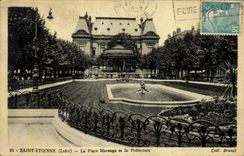 CPA Saint Etienne La Place Marengo et la Prefecture 