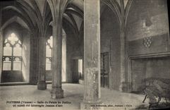 CPA Palais de Justice Poitiers Salle du Palais de Justice ou aurait ete interroge Jeanne d'Arc