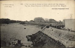 CPA Militaria La Guerre 1914 1916 L'Yser vue prise de l'ecluse du Comte Belgique 