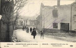 CPA Militaria 1914 15 Gerbeviller apres le bombardement 
