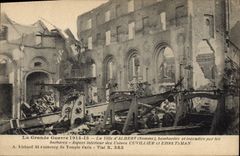 CPA Militaria La Grande Guerre 1914 15 La Ville d'Albert Aspect interieur des usines Cuvilliet eet E