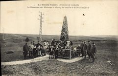 CPA Militaria La Grande Guerre Environs de Luneville Le monument aux morts sur le champ de bataille 