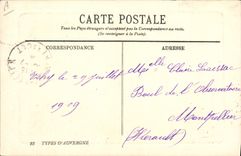 CPA Folklore Types d'Auvergne un Bapteme 