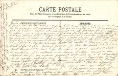 CPA Folklore Types d'Auvergne un Bapteme 