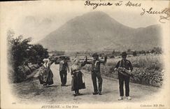 CPA Folklore Auvergne une Noce 