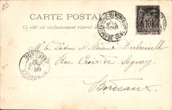 CPA Folklore Un mariage Auvergnat 