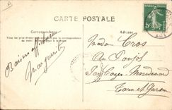 CPA Folklore L'Auvergne heureux couple 