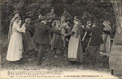 CPA Folklore L'Auvergne Pittoresque 