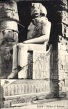CPA Egypt Egypte Luxor Statue of Ramses 