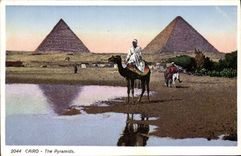 CPA Egypt Egypte Cairo The Pyramids 