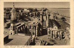 CPA Egypt Egypte Luxor General view of the Temple 