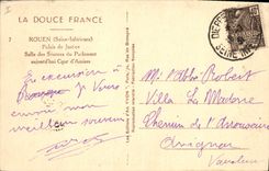 CPA Rouen Palais de Justice Salle des Seances du Parlement 