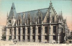 CPA Rouen Le Palais de Justice facade sur la rue Jeanne d'Arc 