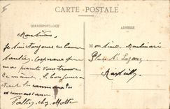 CPA Militaria Guerre de 1914 Senlis Maisons bombardees 