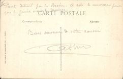 CPA Militaria Pont detruit par les Boches 