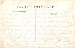 CPA Militaria Bataille de la Marne du 6 au 12  Sept Huiron Rue descendante 