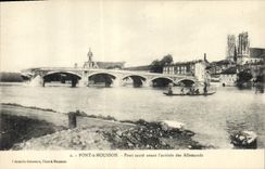 CPA Militaria Pont a Mousson Pont saute avant l'arrivee des Allemands 