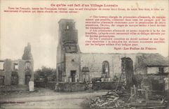 CPA Militaria D'un Village Lorrain 