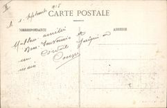 CPA Militaria D'un Village Lorrain 