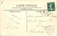 CPA Folklore Types d'Auvergne la Bourree 