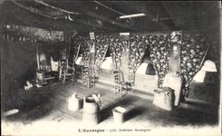 CPA Folklore L'Auvergne interieur Auvergnat 