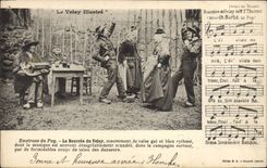 CPA Folklore Environs du Puy la Bourree du Velay 