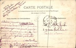 CPA Folklore Bourree d'Auvergne sur la chanson que say venia doun fa 