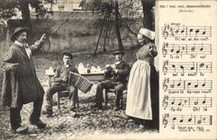 CPA Folklore Oh vai vai descouiffado 