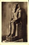 CPA Egypt Egypte Statue colossale de L'ancien empire Usupre par Ramses II Art Egyptien 